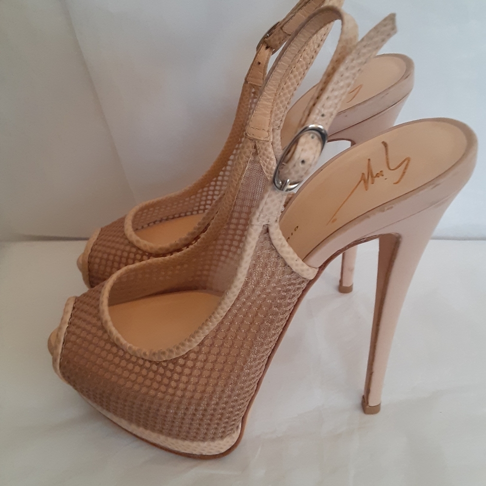 Giuseppe zanotti womens heels perforated